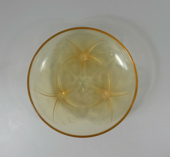 RENE LALIQUE volubilis’, C. 1920. AMBER BOWL