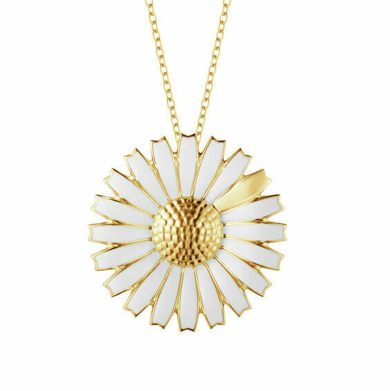 Georg Jensen. Gilded Silver Pendant / Brooch 43mm. Limited Anniversary Edition