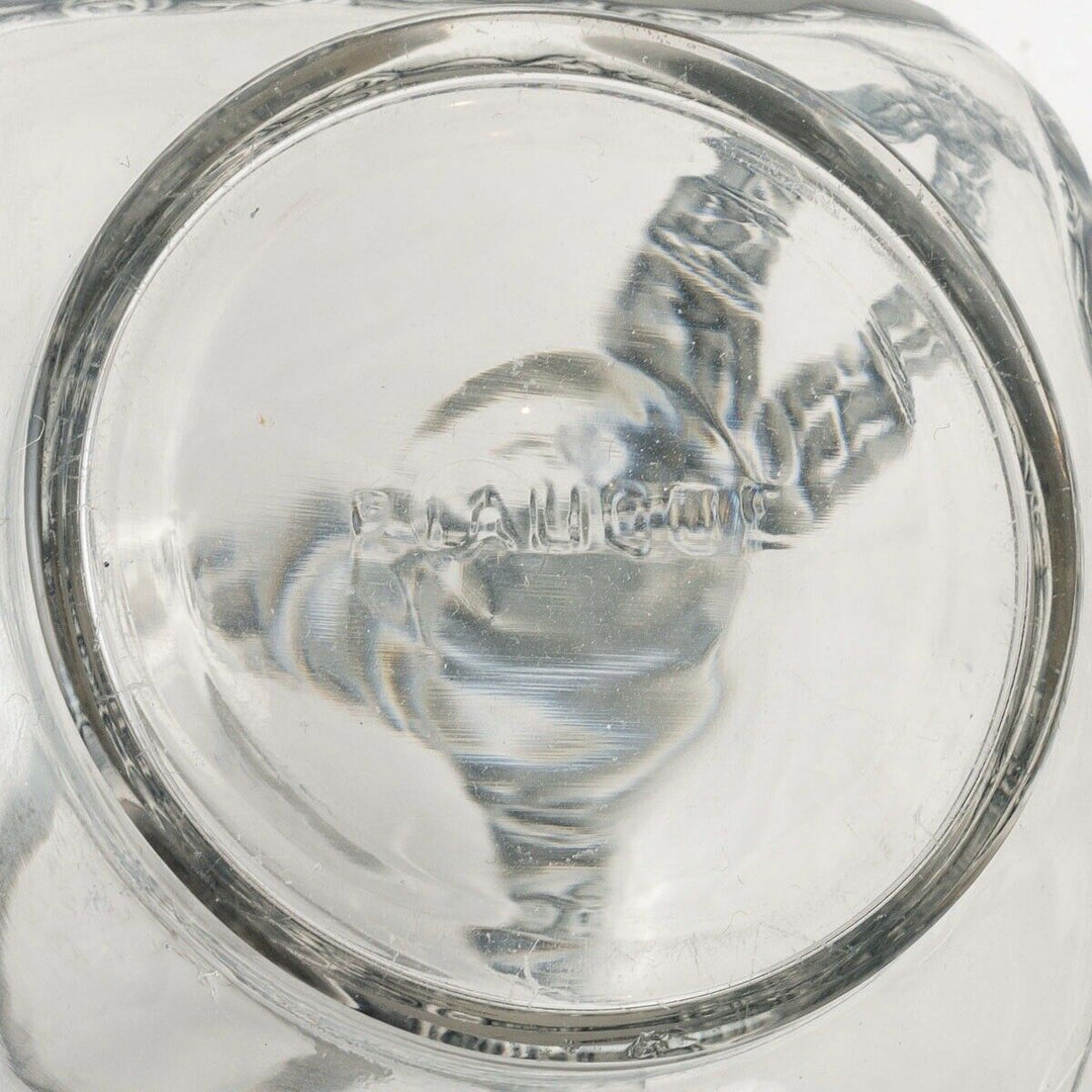 Vase Guirlandes De Roses Verre Bleu René Lalique R.Lalique Blue Stain Glass
