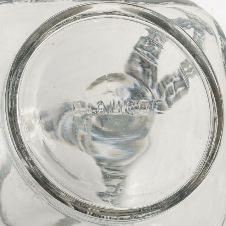 Vase Guirlandes De Roses Verre Bleu René Lalique R.Lalique Blue Stain Glass