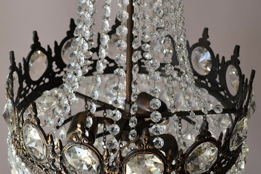Empire Antique Style Vintage Crystal Chandelier, Ceiling light Pendant Sale Lamp