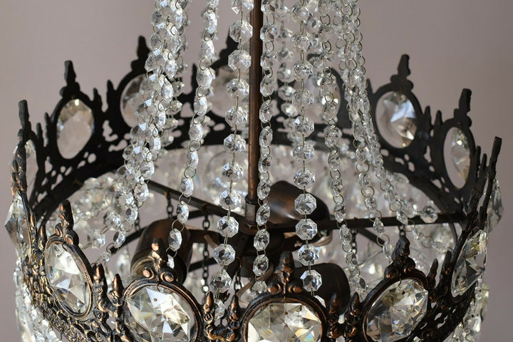 Empire Antique Style Vintage Crystal Chandelier, Ceiling light Pendant Sale Lamp