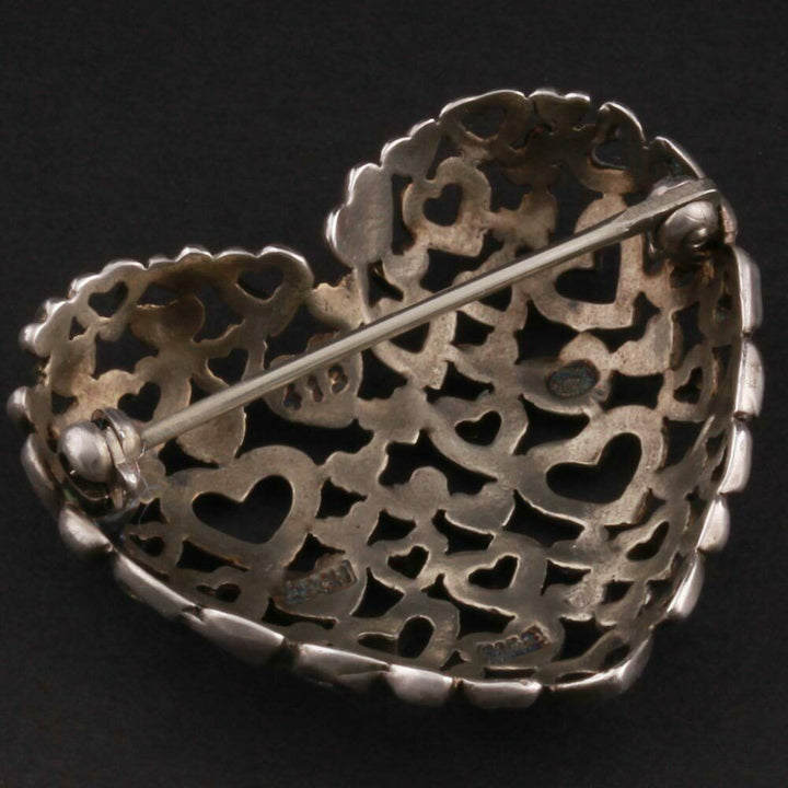 Georg Jensen Sterling Brooch # 413. Silver. Allan Scharff. DENMARK. 3531704