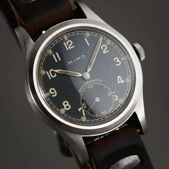 🎖️1942 MIMO GIRARD PERREGAUX WWII DH GERMAN LUFTWAFFE OFFICER MILITARY WATCH