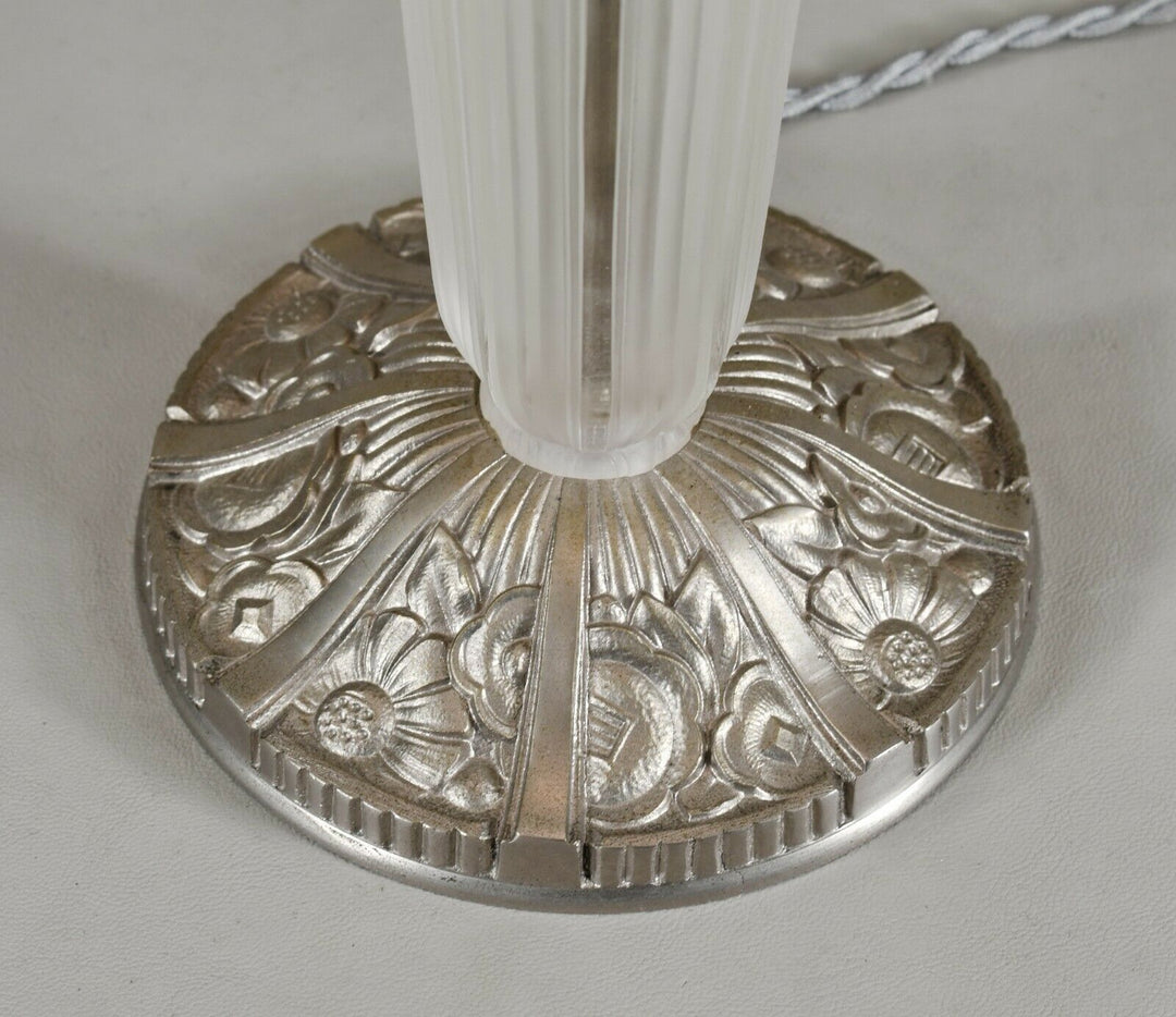 エティエ・ヴァンソン　非常に優れたアールデコランプ　1930年　フランス製