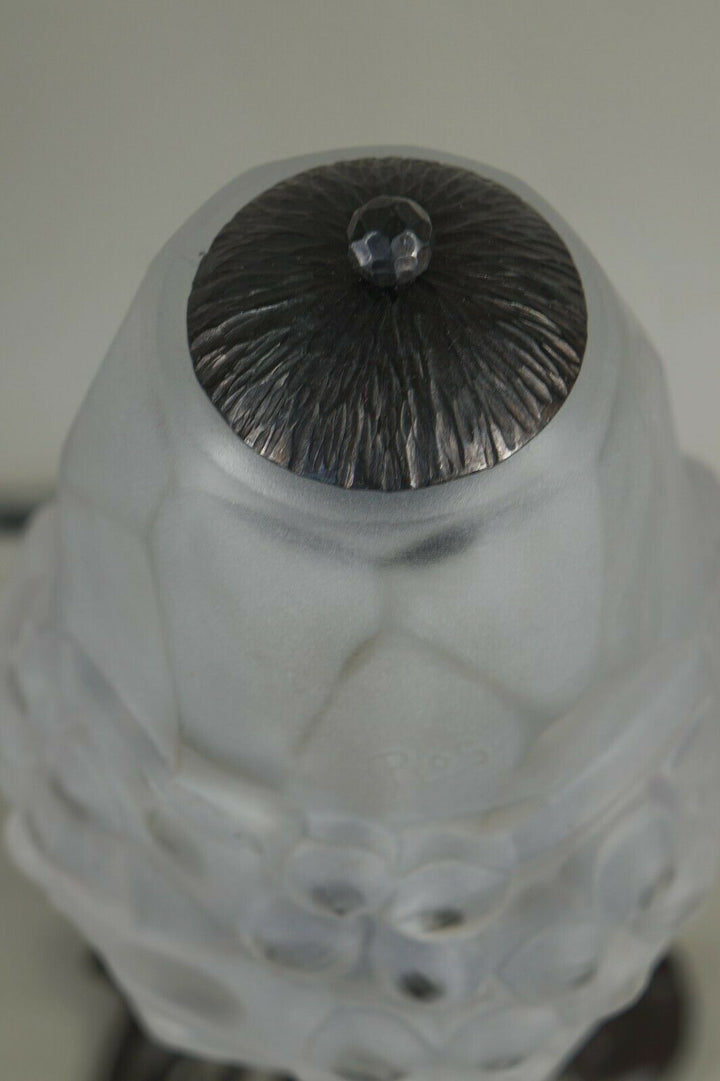 DEGUÉ roc : FRENCH 1930 ART DECO LAMP . wrought iron ..............