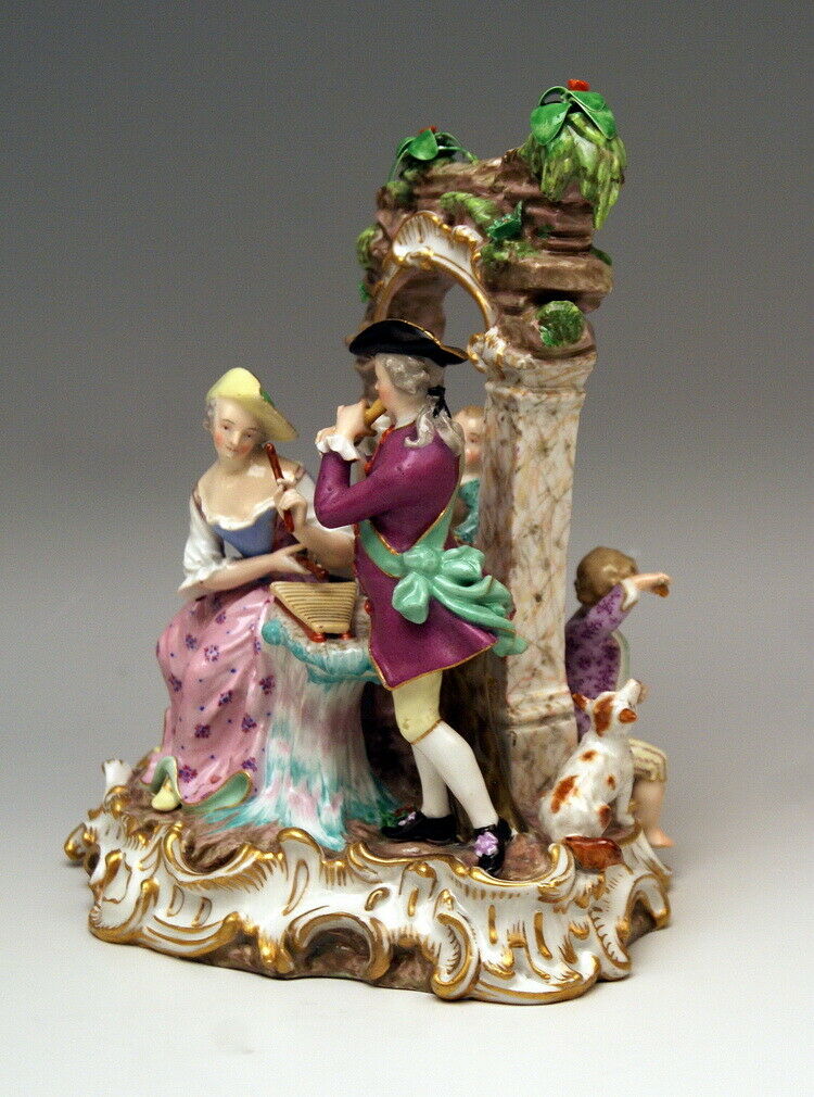 MEISSEN マイセン人形「音楽一家」
