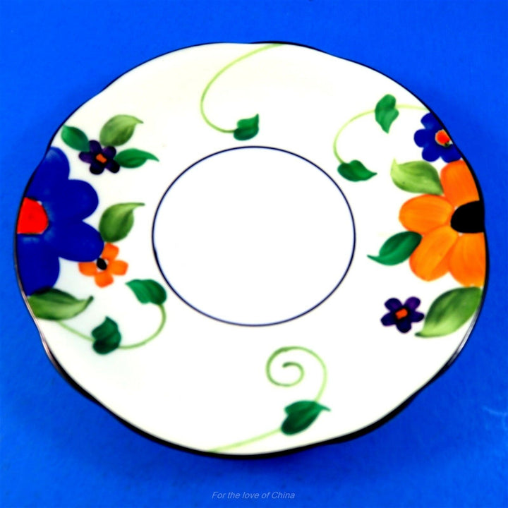 パラゴン　べラムチャイナ 手描きの青い花のカップ&ソーサー　