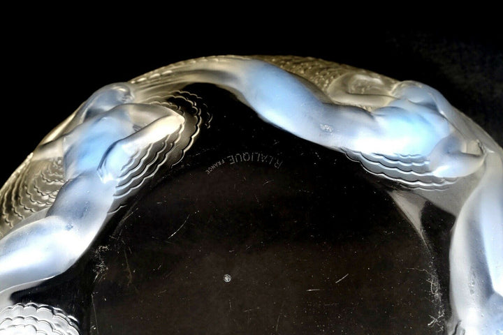 Rene Lalique Coupe Calypso Sirène Opalescent R.Lalique Mermaid Bowl