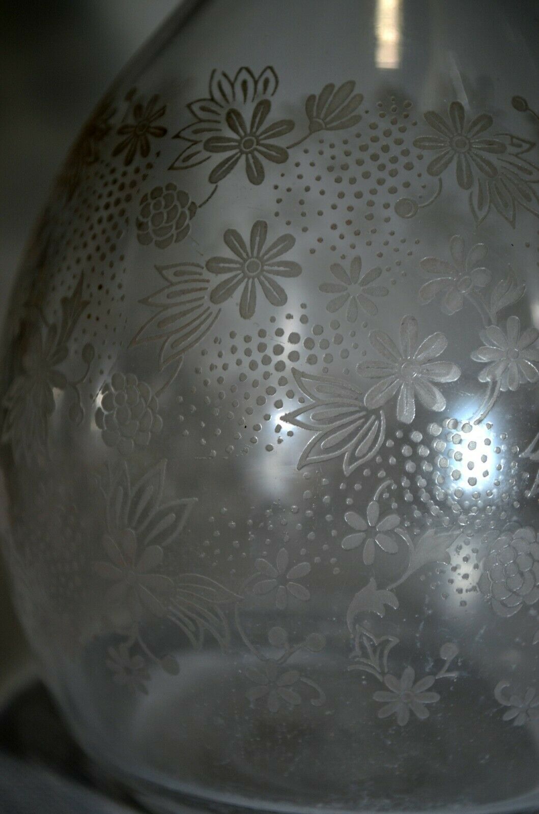 Rare Carafe Crystal Baccarat Engraved Signed Mod. Elizabeth 1942, Vgc ,