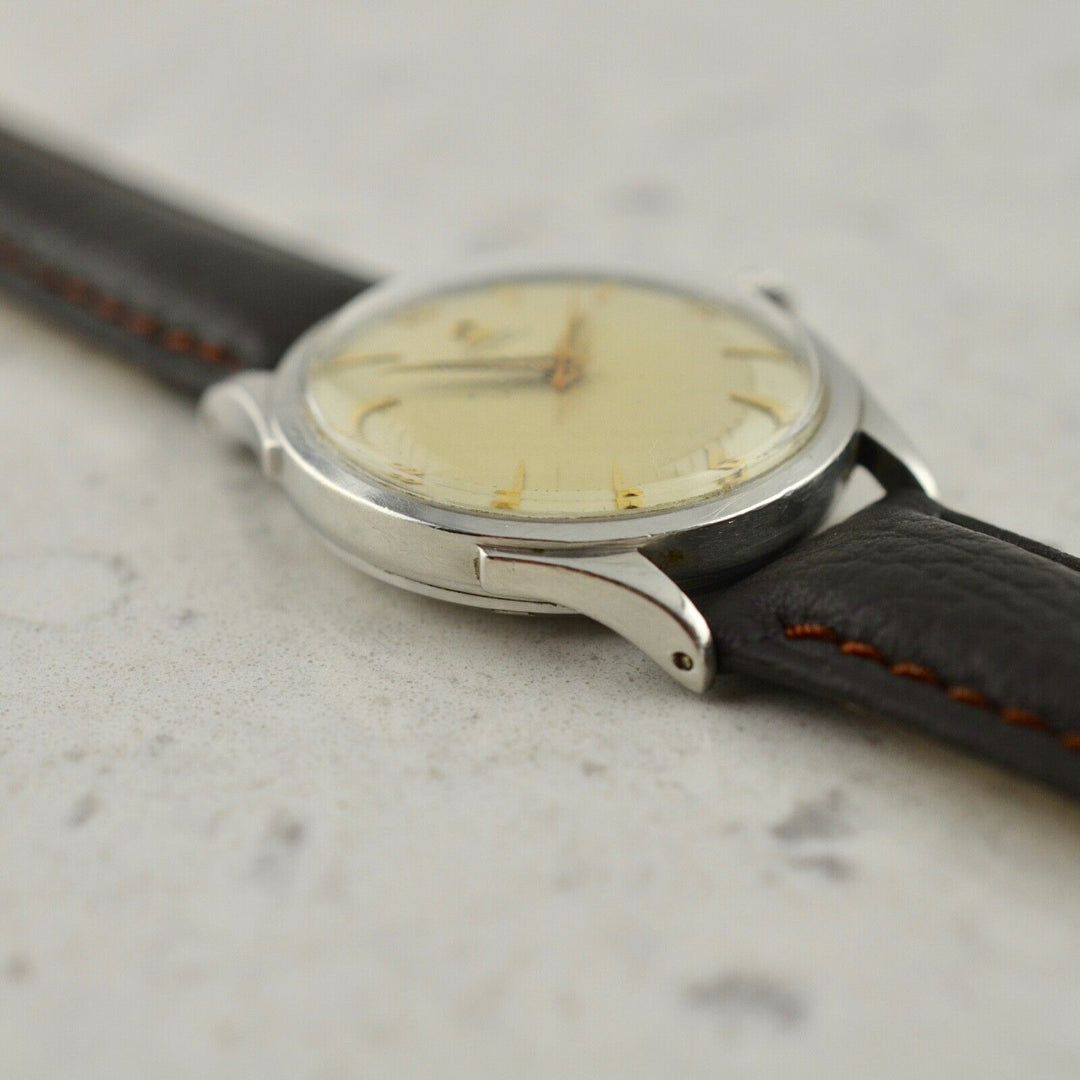 C.1950　ヴィンテージオメガ　機械式(手巻き）シーマスター　腕時計　CAL.Ω351　型番2635-1　スチール製