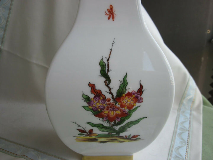 Schöne große Meissen Vase mit Chinoiserie und Gold