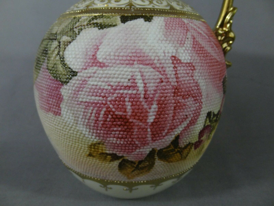 オールドノリタケ　ピンクローズの花瓶