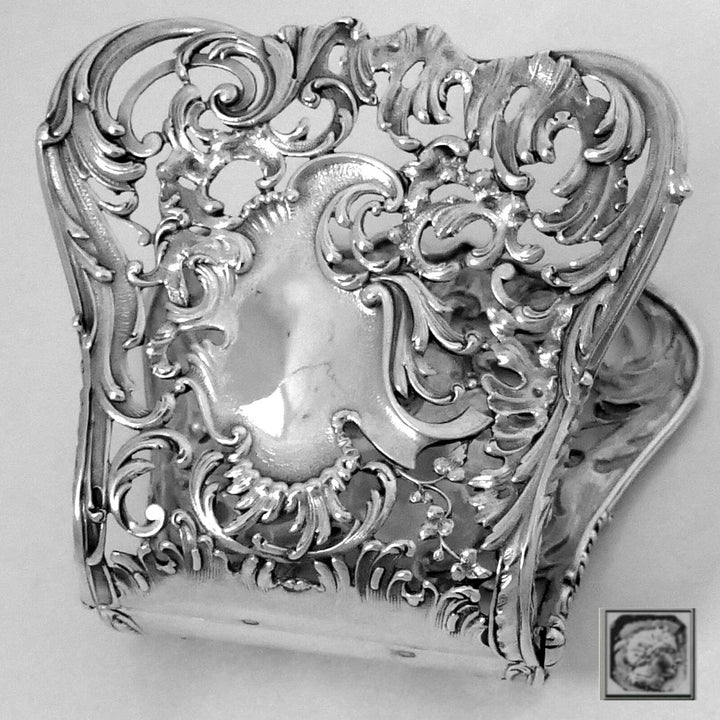 Debain French All Sterling Silver Asparagus Sandwiches Grip Art Nouveau