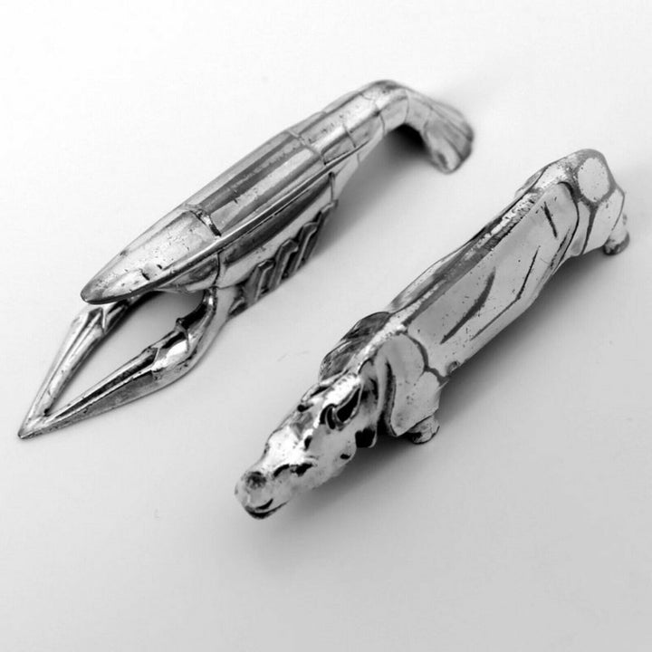 Comptoir General, French Art Deco Knife Rests Set 12 Pc, Animals, Original Box