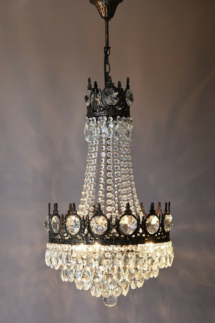Empire Antique Style Vintage Crystal Chandelier, Ceiling light Pendant Sale Lamp