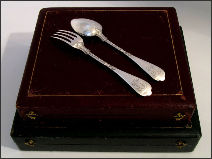 Linzeler French Sterling Silver Flatware Set 48 pc w/chests Neo Classical