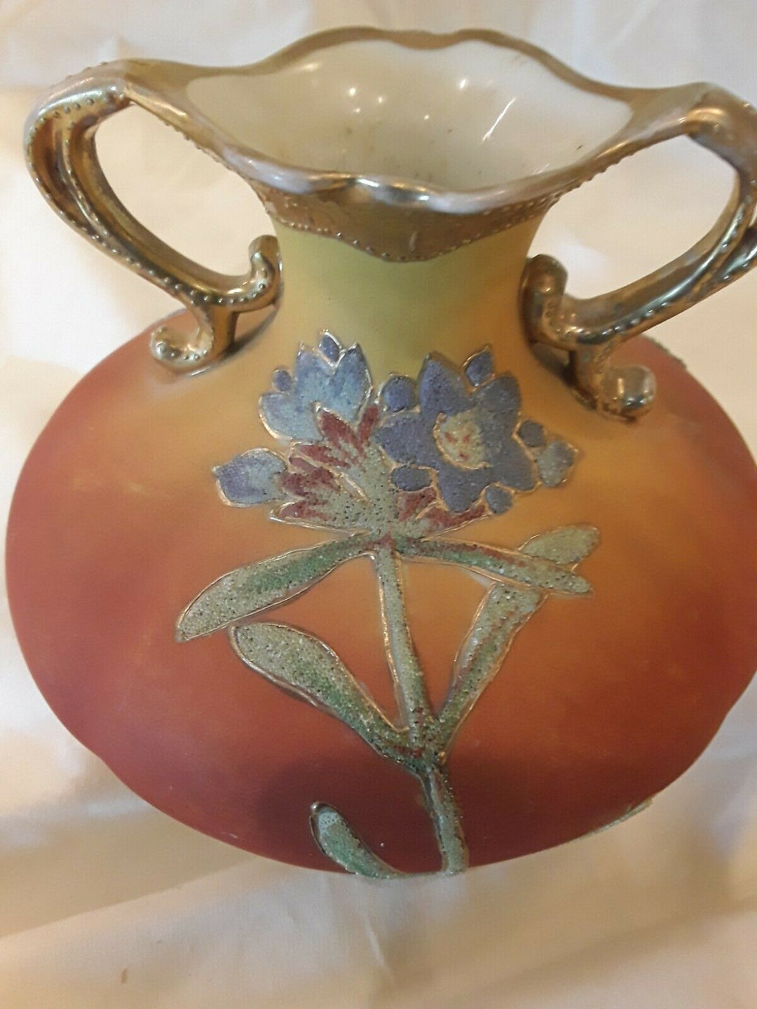 オールドノリタケ　コラレン　花瓶　1909年