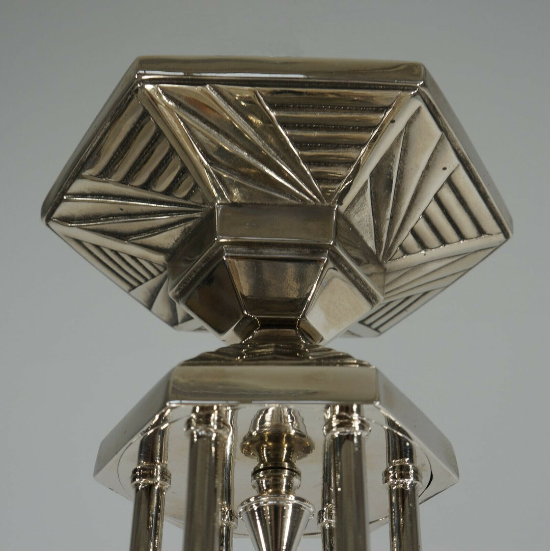 FRENCH 1930 ART DECO CHANDELIER by H.Fournet ...... lamp muller degué era France