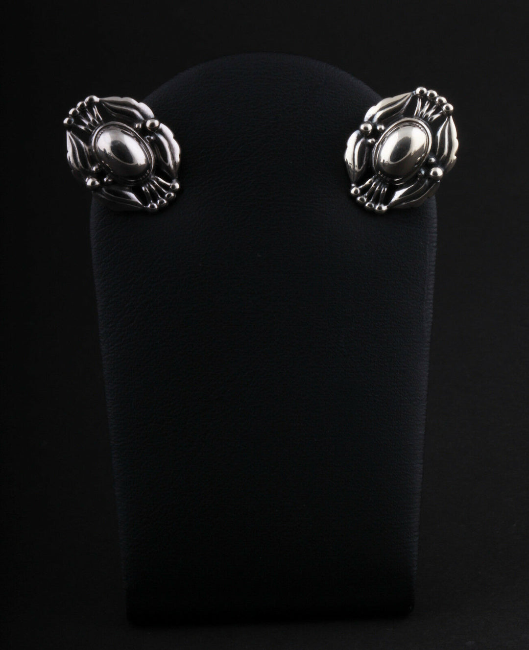 Georg Jensen Plata de Ley Oreja Clips De Año 2000 Con Silverballs. Raro