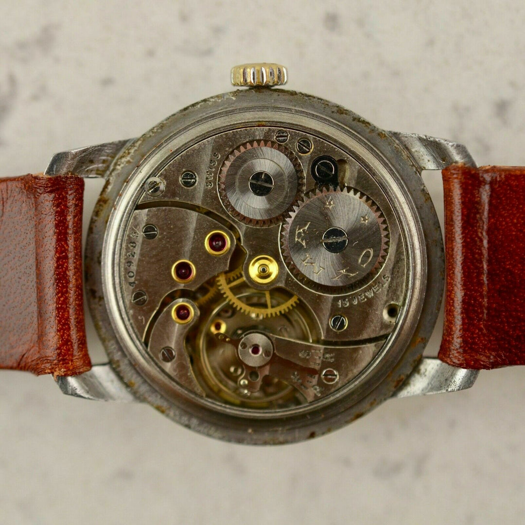C.1945 Vintage CYMA Calatrava watch cal.234 in stainless steel