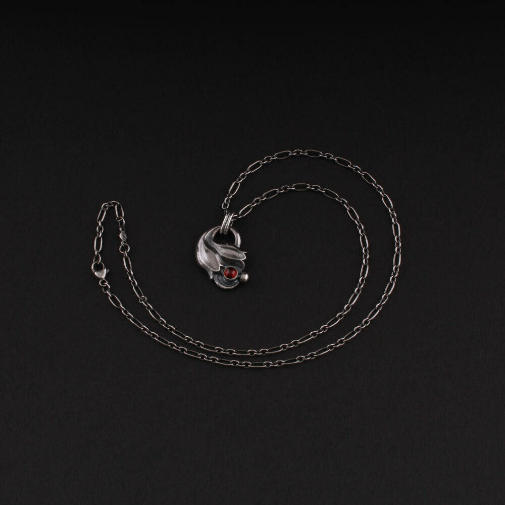 GEORG JENSEN Sterling Pendant of the Year 1999 / 2019, Silver. Rhodolite Garnet.