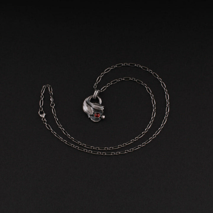 GEORG JENSEN Sterling Pendant of the Year 1999 / 2019, Silver. Rhodolite Garnet.