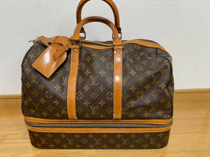 AUTH Louis Vuitton Monogram Sac Sport M41444 Boston Bag Travel Bag LV