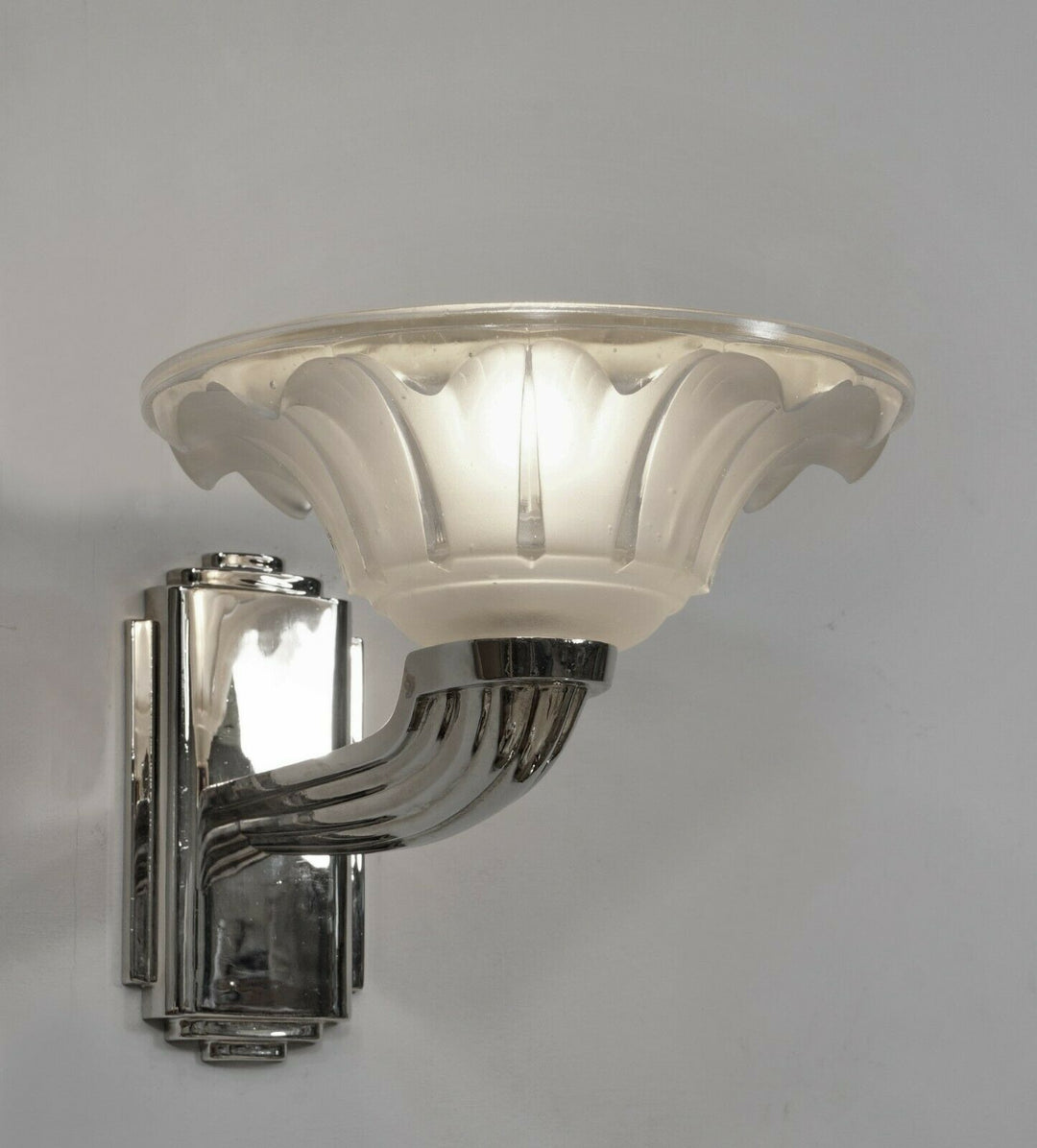 EZAN : a pair of French 1930 Art Deco wall sconces ......... EJG Gauthier France