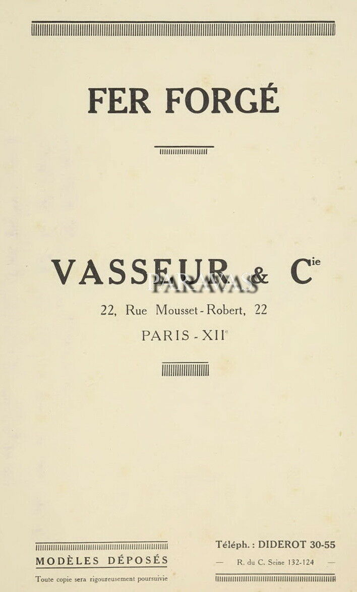 DAUM & VASSEUR : FRENCH 1925 1930 ART DECO LAMP wrought iron . muller era France