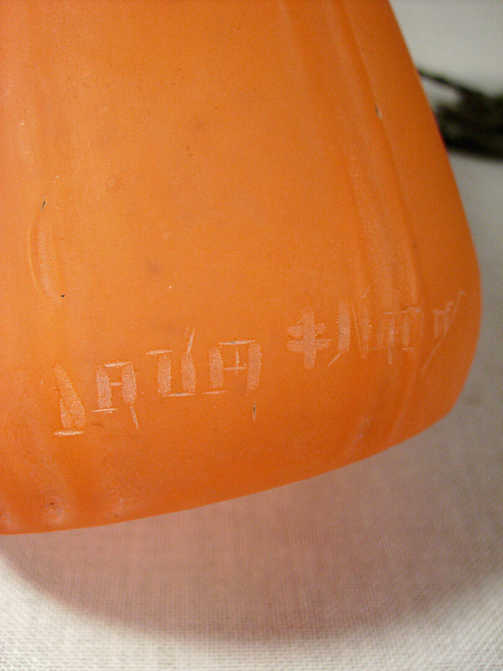 DAUM ☨ NANCY – lampe art déco en fer forgé et tulipe 1925/1930