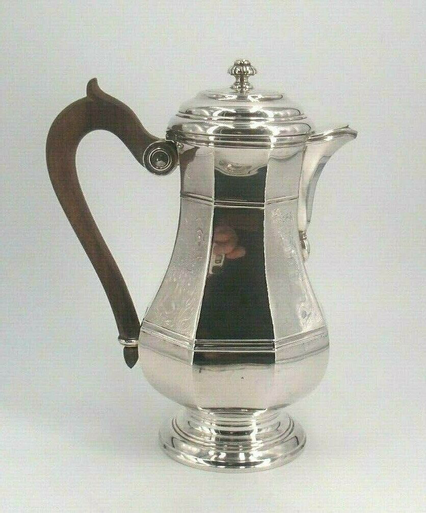 ピュイフォルカ製、美しい銀のコーヒーポット、ミネルヴァ1