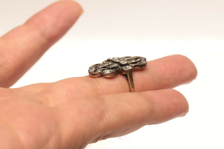アンティーク アールデコ 14K ナチュラルダイヤモンドのリング
