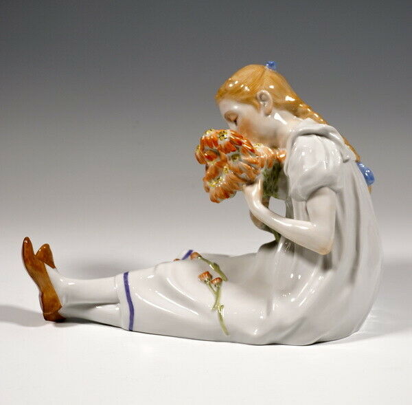 ✤1924年以前マイセン(Meissen)フィギュリン『ガーデナーの少女