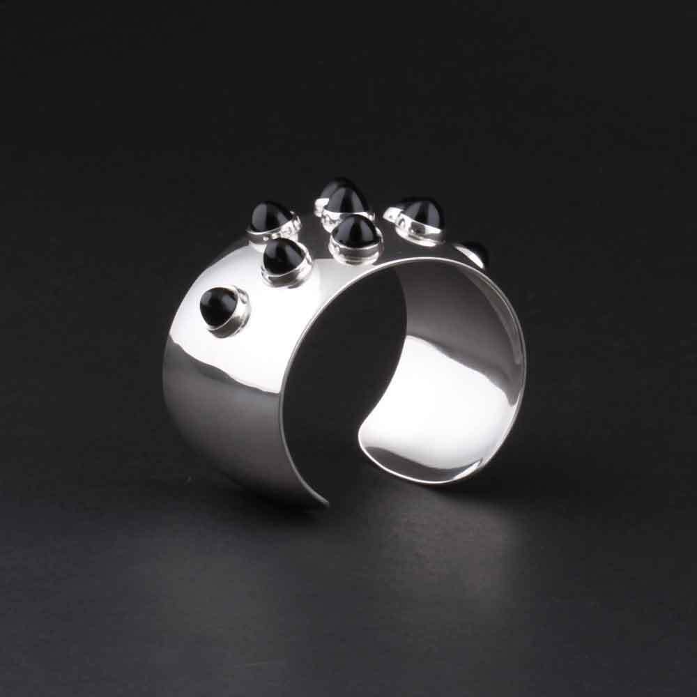 ジョージジェンセン スターリングシルバー ブレスレット ブラック