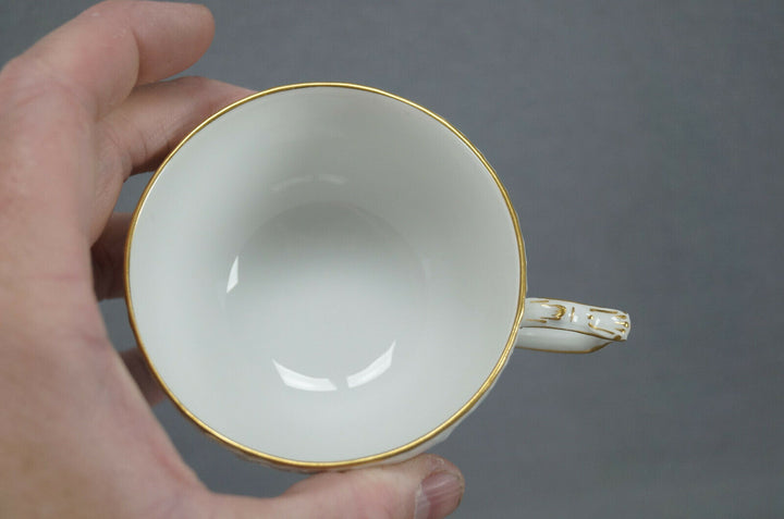 KPM Berlin Hand Painted Dresden Floral Butterfly & Gold Tea Cup & Saucer H