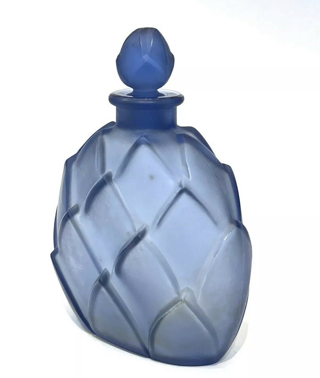 ルネ・ラリック　ガラス香水瓶　 マルキラ サファイアブルー