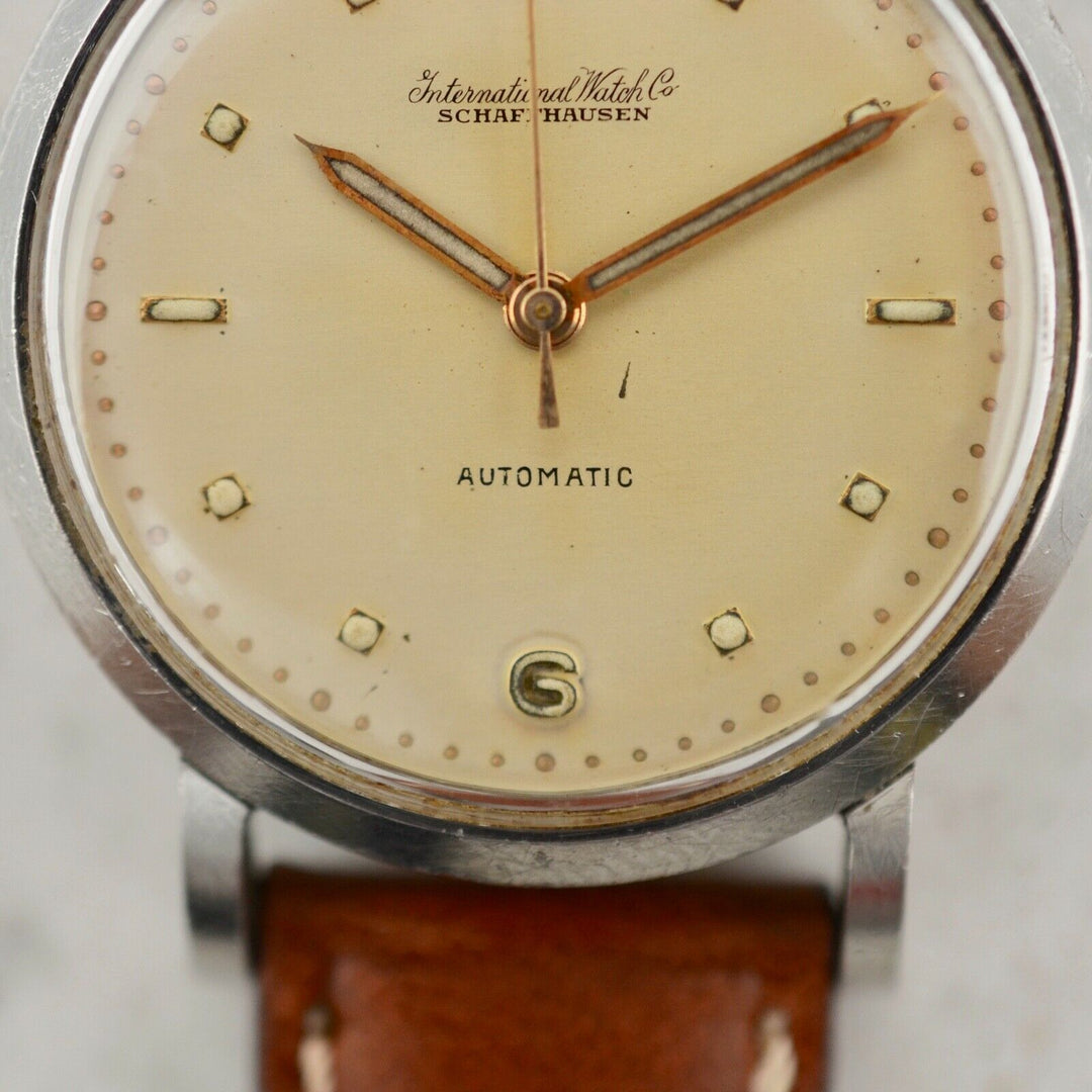 1955年　ヴィンテージ IWCシャフハウゼン　オートマチック　カラトラバ　腕時計 cal.85 スチール製