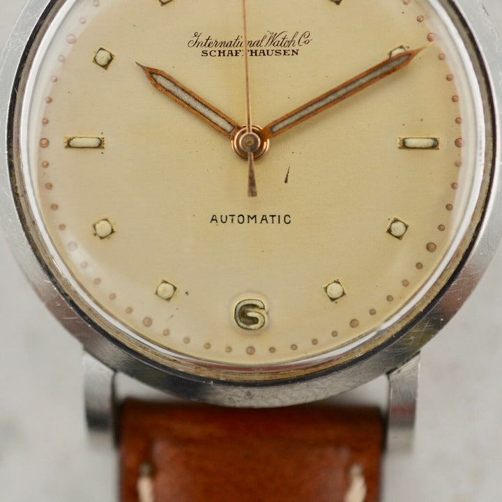 1955年　ヴィンテージ IWCシャフハウゼン　オートマチック　カラトラバ　腕時計 cal.85 スチール製