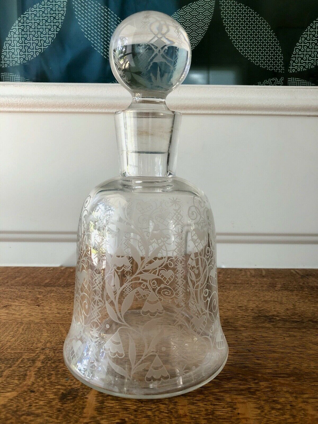 Baccarat Etched Crystal Cordial Decanter France