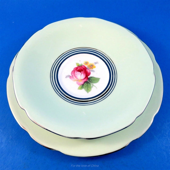 パラゴン　綺麗なミントグリーン&ローズ　カップ&ソーサー