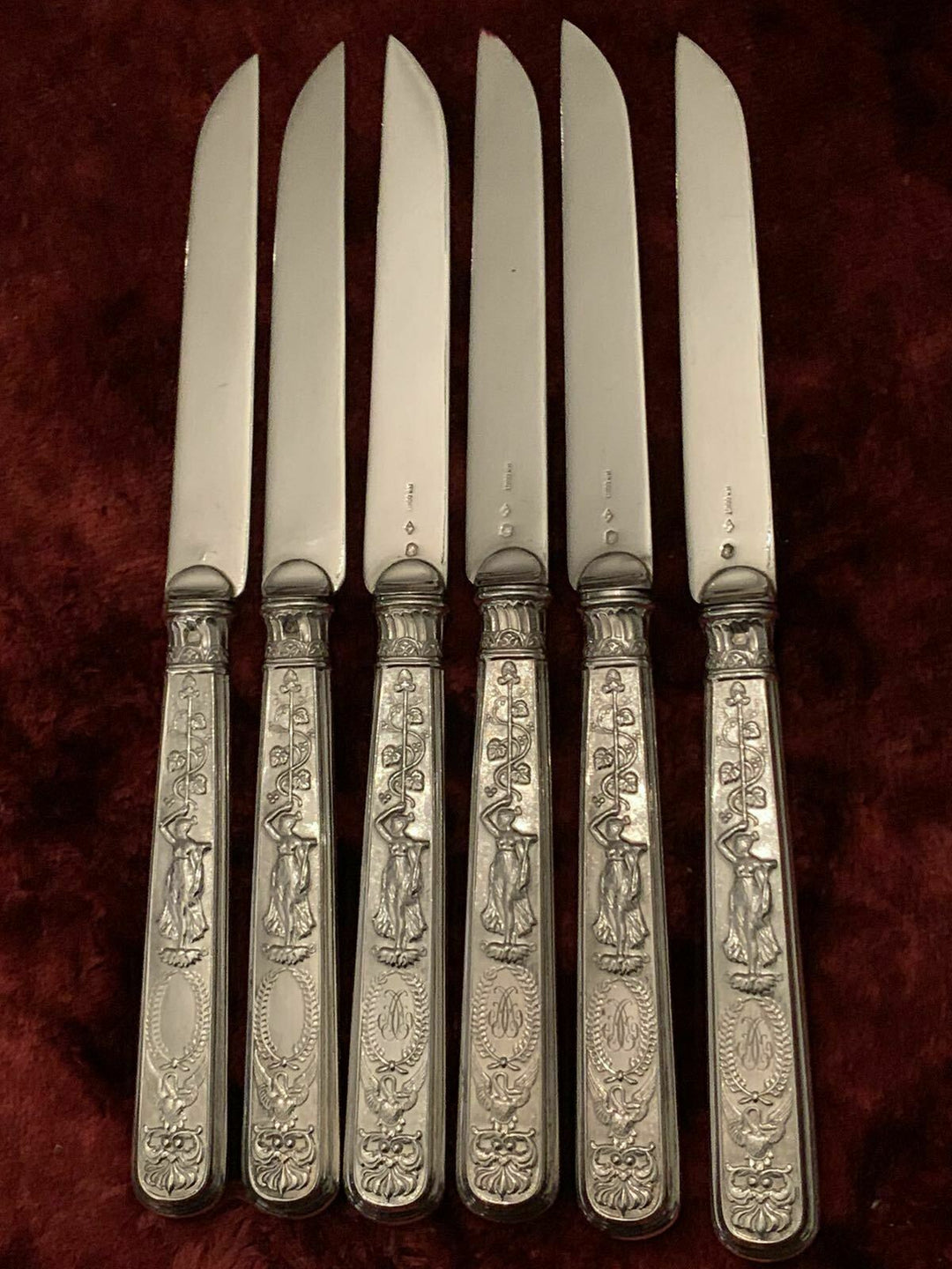 Odiot Napoleon silver serving set 59 pieces