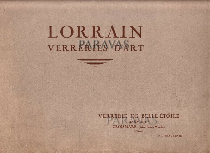 Pierre d'Avesn LORRAIN DAUM : A FRENCH 1930 ART DECO PENDANT . CHANDELIER