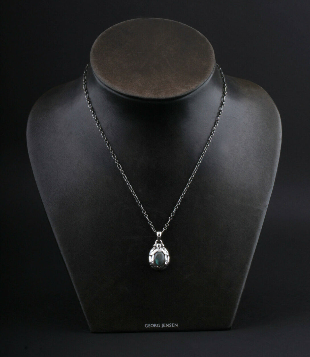 Georg Jensen Sterling Pendentif De Le An 1997 Avec Labradorite, Argent