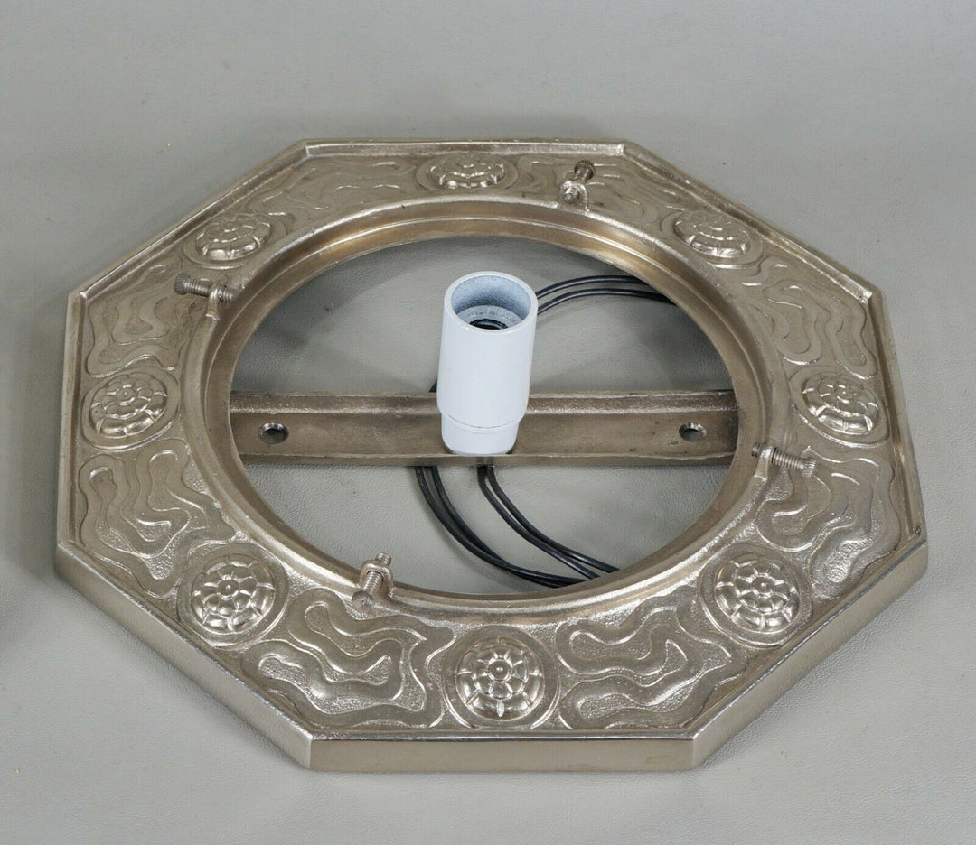 MULLER FRERES & JAMAIN : FRENCH 1930 ART DECO FLUSH MOUNT .......... lamp France