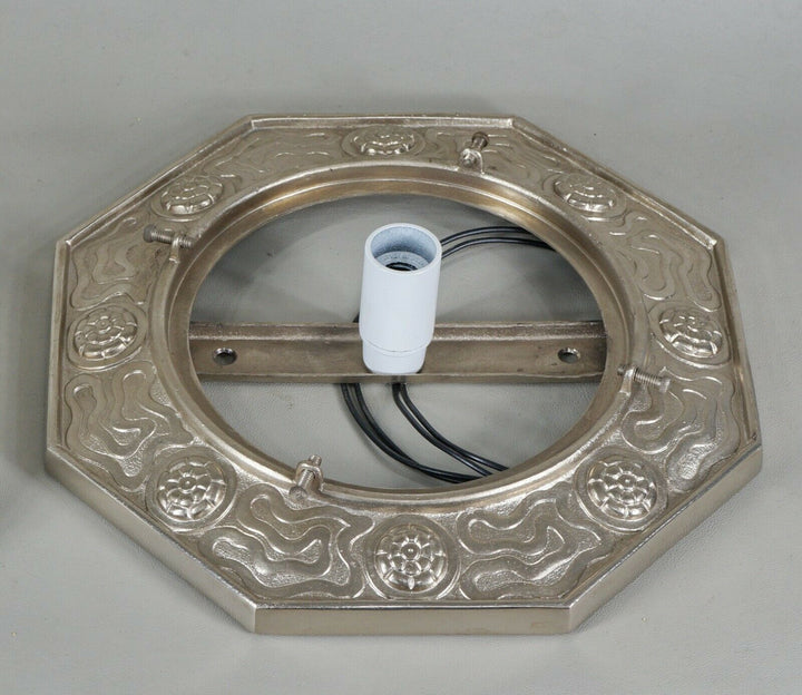 MULLER FRERES & JAMAIN : FRENCH 1930 ART DECO FLUSH MOUNT .......... lamp France