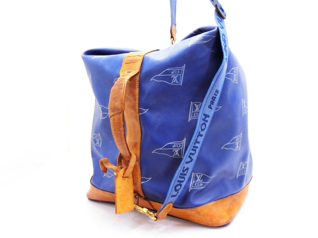 AUTH LOUIS VUITTON CUP 1992 BOSTON BLUE SAC MARIN LUGGAGE TRAVEL BAG LV36