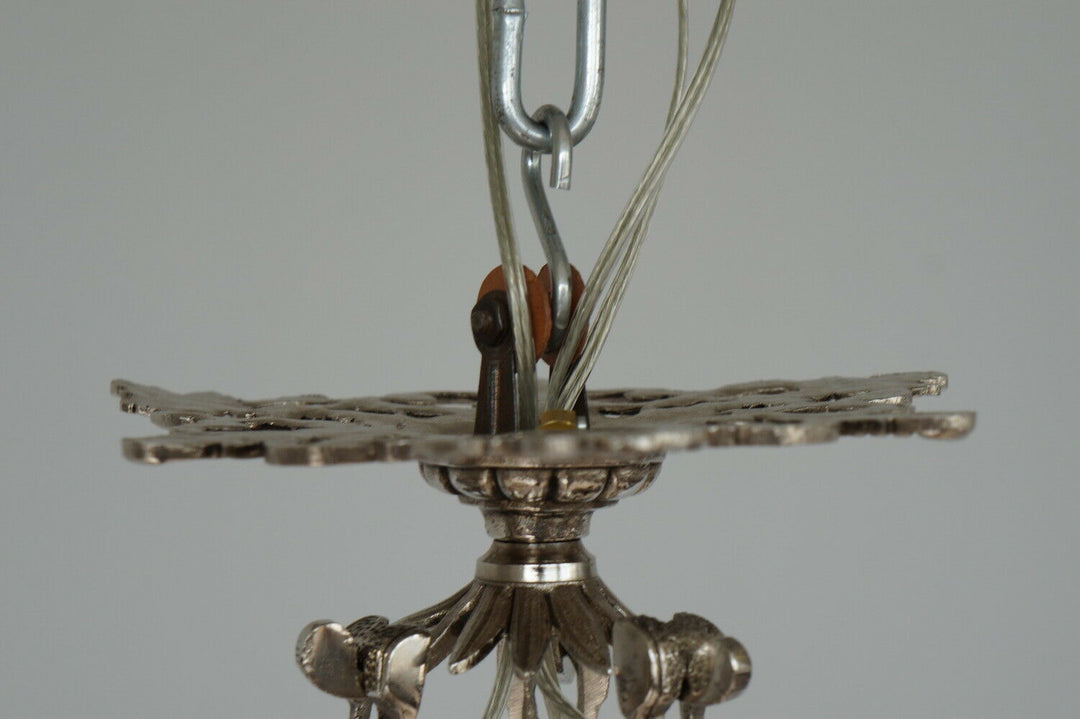 DEGUE : FRENCH 1930 ART DECO CHANDELIER ... pendant lustre lamp lampe muller era