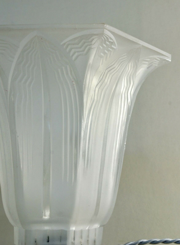 Pierre d'Avesn LORRAIN DAUM : a pair of French 1930 ART DECO lamps ........ lamp