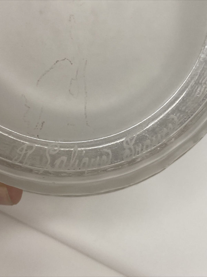 Rene Lalique 7” Ferrieres Vase Frosted Crystal France